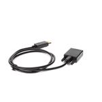 Picture of 3ft DisplayPort 1.2 Male to VGA Male Black Cable For Resolution Up to 1920x1200 (WUXGA)