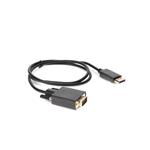 Picture of 3ft DisplayPort 1.2 Male to VGA Male Black Cable For Resolution Up to 1920x1200 (WUXGA)