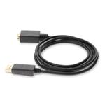 Picture of 6ft DisplayPort 1.2 Male to VGA Male Black Cable For Resolution Up to 1920x1200 (WUXGA)