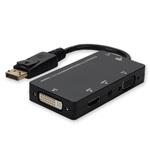 Picture of DisplayPort 1.2 Male to DVI, HDMI, VGA Female Black Adapter Which Comes with Audio For Resolution Up to 1920x1200 (WUXGA)