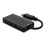 Picture of DisplayPort 1.2 Male to DVI, HDMI, VGA Female Black Adapter Which Comes with Audio For Resolution Up to 1920x1200 (WUXGA)