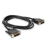 Picture of 6ft DVI-D Single Link (18+1 pin) Male to DVI-D Single Link (18+1 pin) Male Black Cable For Resolution Up to 1920x1200 (WUXGA)