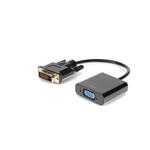 Picture of DVI-D Single Link (18+1 pin) Male to VGA Female Black Active Adapter For Resolution Up to 1920x1200 (WUXGA)