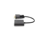 Picture of DVI-D Single Link (18+1 pin) Male to VGA Female Black Active Adapter For Resolution Up to 1920x1200 (WUXGA)