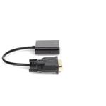 Picture of DVI-D Single Link (18+1 pin) Male to VGA Female Black Active Adapter For Resolution Up to 1920x1200 (WUXGA)