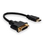 Picture of HDMI 1.3 Male to DVI-D Dual Link (24+1 pin) Female Black Adapter For Resolution Up to 2560x1600 (WQXGA)