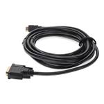 Picture of 12ft HDMI 1.3 Male to DVI-D Dual Link (24+1 pin) Male Black Cable For Resolution Up to 2560x1600 (WQXGA)