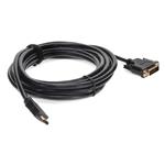 Picture of 12ft HDMI 1.3 Male to DVI-D Dual Link (24+1 pin) Male Black Cable For Resolution Up to 2560x1600 (WQXGA)