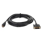 Picture of 15ft Micro-HDMI 1.3 Male to DVI-D Dual Link (24+1 pin) Male Black Active Cable For Resolution Up to 2560x1600 (WQXGA)