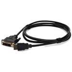 Picture of 6ft HDMI 1.3 Male to DVI-D Single Link (18+1 pin) Male Black Cable For Resolution Up to 1920x1200 (WUXGA)