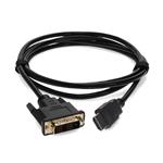 Picture of 6ft HDMI 1.3 Male to DVI-D Single Link (18+1 pin) Male Black Cable For Resolution Up to 1920x1200 (WUXGA)
