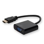 Picture of HDMI 1.3 Male to VGA Female Black Adapter Which Includes 3.5mm Audio and Micro USB Ports For Resolution Up to 1920x1200 (WUXGA)
