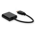 Picture of HDMI 1.3 Male to VGA Female Black Adapter Which Includes 3.5mm Audio and Micro USB Ports For Resolution Up to 1920x1200 (WUXGA)