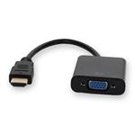 Picture of HDMI 1.3 Male to VGA Female Black Adapter Which Includes 3.5mm Audio and Micro USB Ports For Resolution Up to 1920x1200 (WUXGA)