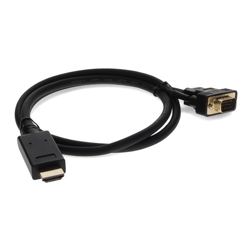Picture of 6ft HDMI 1.3 Male to VGA Male Black Cable For Resolution Up to 1920x1200 (WUXGA)