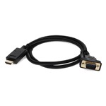 Picture of 6ft HDMI 1.3 Male to VGA Male Black Cable For Resolution Up to 1920x1200 (WUXGA)