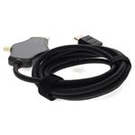 Picture of 6ft (2m) Adapter Cable HDMI (4K) Male to 1X DisplayPort 1X Mini DisplayPort 1X USB-C 3.1 Male Black