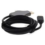 Picture of 6ft (2m) Adapter Cable HDMI (4K) Male to 1X DisplayPort 1X Mini DisplayPort 1X USB-C 3.1 Male Black