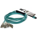 Picture of HP® JG325B Compatible TAA Compliant 40GBase-SR4 QSFP+ Transceiver (MMF, 850nm, 1m, MPO, DOM)