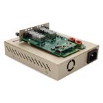 Picture of 10G OEO Converter (3R Repeater) with 2 Open SFP+ Slots Standalone Media Converter Card Kit with AC Power Supply