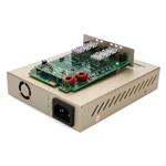 Picture of 10G OEO Converter (3R Repeater) with 2 Open SFP+ Slots Standalone Media Converter Card Kit with AC Power Supply