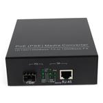 Picture of 10/100/1000Base-TX(RJ-45) to Open SFP Port POE+ Media Converter