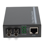 Picture of 10/100/1000Base-TX(RJ-45) to 1000Base-SX(ST) MMF 850nm 550m Media Converter