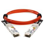 Picture of Mellanox® MC2206310-005 Compatible TAA Compliant 40GBase-AOC QSFP+ Active Optical Cable (850nm, MMF, 5m)