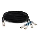 Picture of Mellanox® MC2609130-010 Compatible TAA compliant 40GBase-CU QSFP+ to 4xSFP+ Direct Attach Cable (Active Twinax, 10m)