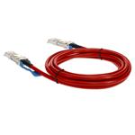 Picture of Mellanox® MCP1600-C002 Compatible TAA Compliant 100GBase-CU QSFP28 Red Direct Attach Cable (Passive Twinax, 2m)