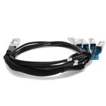 Picture of Mellanox® MCP7F00-A003 Compatible TAA Compliant 100GBase-CU QSFP28 to 4xSFP28 Direct Attach Cable (Passive Twinax, 3m)