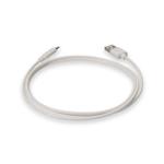 Picture of 1m Apple Computer® Compatible USB A 2.0 Male to Lightning Male White Cable