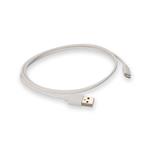 Picture of 1m Apple Computer® Compatible USB A 2.0 Male to Lightning Male White Cable