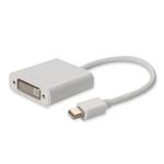 Picture of Mini-DisplayPort 1.1 Male to DVI-I (29 pin) Female White Adapter For Resolution Up to 1920x1200 (WUXGA)