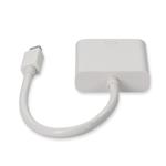 Picture of Mini-DisplayPort 1.1 Male to DVI-I (29 pin) Female White Adapter For Resolution Up to 1920x1200 (WUXGA)