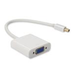 Picture of Mini-DisplayPort 1.1 Male to VGA Female White Adapter Which Supports Intel® Thunderbolt For Resolution Up to 1920x1200 (WUXGA)