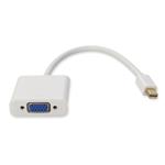 Picture of Mini-DisplayPort 1.1 Male to VGA Female White Adapter Which Supports Intel® Thunderbolt For Resolution Up to 1920x1200 (WUXGA)