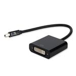 Picture of Mini-DisplayPort 1.1 Male to DVI-I (29 pin) Female Black Adapter For Resolution Up to 1920x1200 (WUXGA)