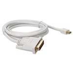 Picture of 6ft Mini-DisplayPort Male to DVI-D Male Adapter Cable White