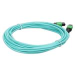 Picture of 3m MPO/APC to MPO/APC Aqua OM4 LSZH 12-Strand Fiber Patch Cable