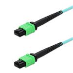Picture of 20m MPO/APC to MPO/APC Aqua OM4 LSZH 12-Strand Fiber Patch Cable