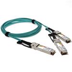 Picture of Mellanox® MFS1S50-H010V Compatible TAA 200G-AOC QSFP56 to 2xQSFP56 Infiniband HDR Active Optical Cable (850nm, MMF, 10m, LSZH)
