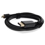 Picture of 6ft Mini-DisplayPort 1.1 Male to DisplayPort 1.2 Male Black Cable For Resolution Up to 3840x2160 (4K UHD)