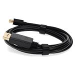 Picture of 6ft Mini-DisplayPort 1.1 Male to DisplayPort 1.2 Male Black Cable For Resolution Up to 3840x2160 (4K UHD)