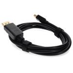 Picture of 6ft Mini-DisplayPort 1.1 Male to DisplayPort 1.2 Male Black Cable For Resolution Up to 3840x2160 (4K UHD)