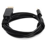 Picture of 6ft Mini-DisplayPort 1.1 Male to DisplayPort 1.2 Male Black Cable For Resolution Up to 3840x2160 (4K UHD)