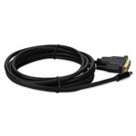 Picture of 10ft (3.1m) Mini-DisplayPort Male to DVI-D (24+1pin) Male Black Adapter Cable, up to 1080P, 60Hz,