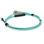 Picture of 3m MPO/UPC to 4xLC/UPC Duplex Aqua OM4 LSZH 8-Strand Fiber Fanout Cable