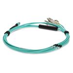 Picture of 3m MPO/UPC to 4xLC/UPC Duplex Aqua OM4 LSZH 8-Strand Fiber Fanout Cable