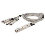Picture of Arista Networks® Compatible TAA 400GBase-CU OSFP to 4xQSFP56 Direct Attach Cable (Passive Twinax, 1.5m)